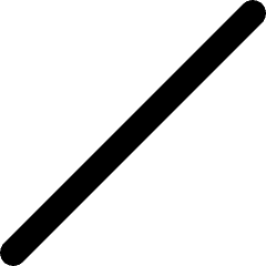 Division Slash Icon from Micro Line Set