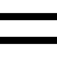 Equal Sign Icon from Sharp Solid Set