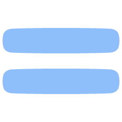 Equal Sign Icon from Plump Flat Set