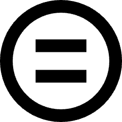 Equal Sign Circle Icon from Sharp Remix Set