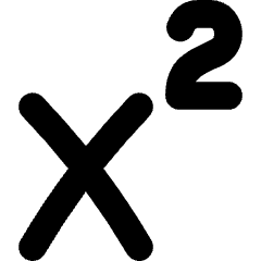 Exponent Base Icon from Flex Solid Set