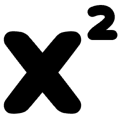Exponent Base Icon from Plump Solid Set