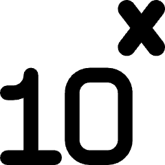 Exponent Number Icon from Core Remix Set