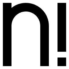 Factorial Icon from Sharp Solid Set