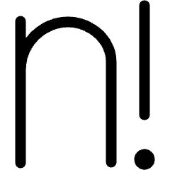 Factorial Icon from Ultimate Regular Set