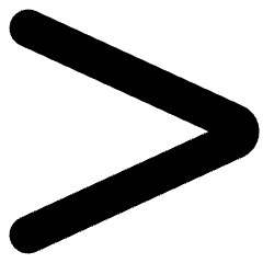 Greater Than Sign Icon from Core Solid Set