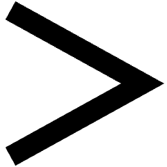 Greater Than Sign Icon from Sharp Solid Set