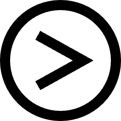 Greater Than Sign Circle Icon from Sharp Line Set