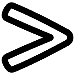 Greater Than Sign Icon from Plump Remix Set