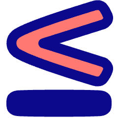 Less Than Equal Symbol Icon from Plump Pop Set
