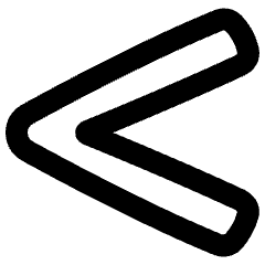 Less Than Sign Icon from Plump Remix Set