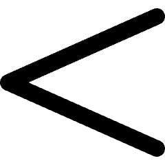 Less Than Sign Icon from Micro Line Set