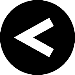 Less Than Sign Circle Icon from Sharp Solid Set