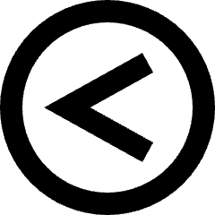 Less Than Sign Circle Icon from Sharp Remix Set