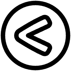 Less Than Sign Circle Icon from Plump Line Set