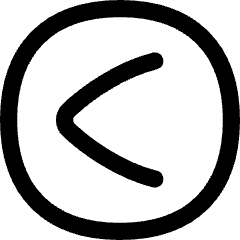 Less Than Sign Circle Icon from Flex Line Set