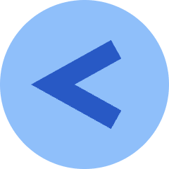 Less Than Sign Circle Icon from Sharp Flat Set