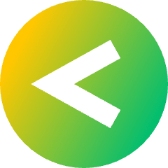 Less Than Sign Circle Icon from Sharp Gradient Set