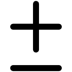 Lus Minus Math Symbol Circle 2 Icon from Ultimate Bold Set