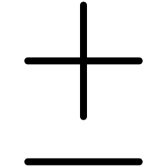 Lus Minus Math Symbol Circle 2 Icon from Ultimate Light Set