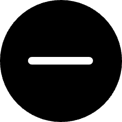 Minus Math Symbol Circle Icon from Ultimate Bold Set