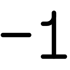 Minus One Increment Icon from Ultimate Regular Set