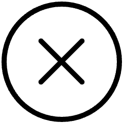 Multiplication Math Symbol Circle Icon from Ultimate Light Set