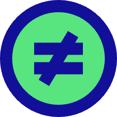 Not Equal Sign Circle Icon from Sharp Pop Set