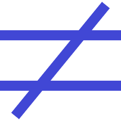 Not Equal Sign Icon from Sharp Duo Set