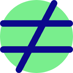 Not Equal Sign Icon from Core Pop Set