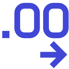 Number Decimal Increase Icon from Sharp Duo Set