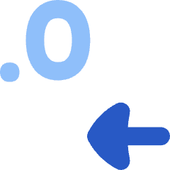 Number Decimal Reduce Icon from Flex Flat Set