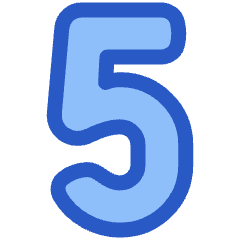 Number Five Icon from Plump Duo Set