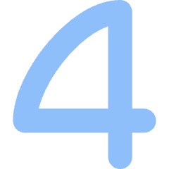 Number Four Icon from Flex Flat Set