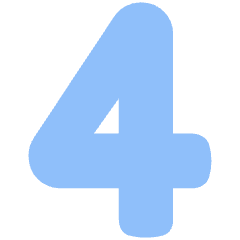 Number Four Icon from Plump Flat Set