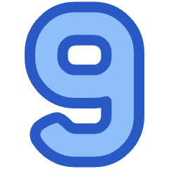 Number Nine Icon from Plump Duo Set