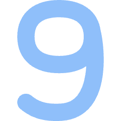 Number Nine Icon from Flex Flat Set