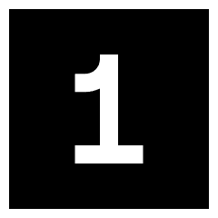 Number One Square Icon from Sharp Solid Set