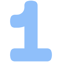 Number One Icon from Plump Flat Set