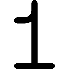 Number One Icon from Core Remix Set