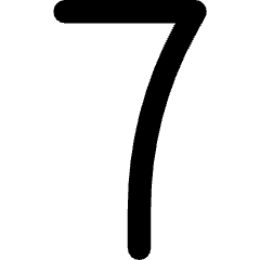 Number Seven Icon from Core Remix Set
