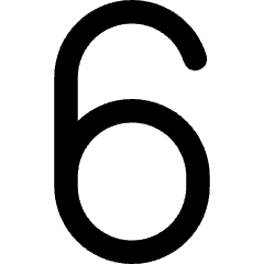 Number Six Icon from Core Remix Set