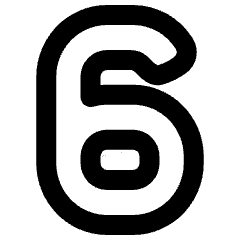 Number Six Icon from Plump Remix Set