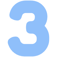 Number Three Icon from Plump Flat Set