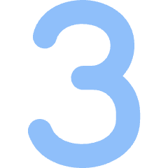 Number Three Icon from Flex Flat Set