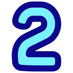 Number Two Icon from Plump Pop Set