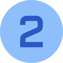 Number Two Circle Icon from Sharp Flat Set