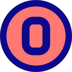Number Zero Circle Icon from Core Pop Set