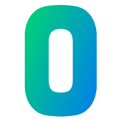 Number Zero Icon from Plump Gradient Set