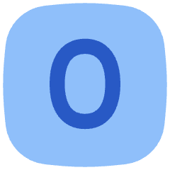 Number Zero Square Icon from Flex Flat Set